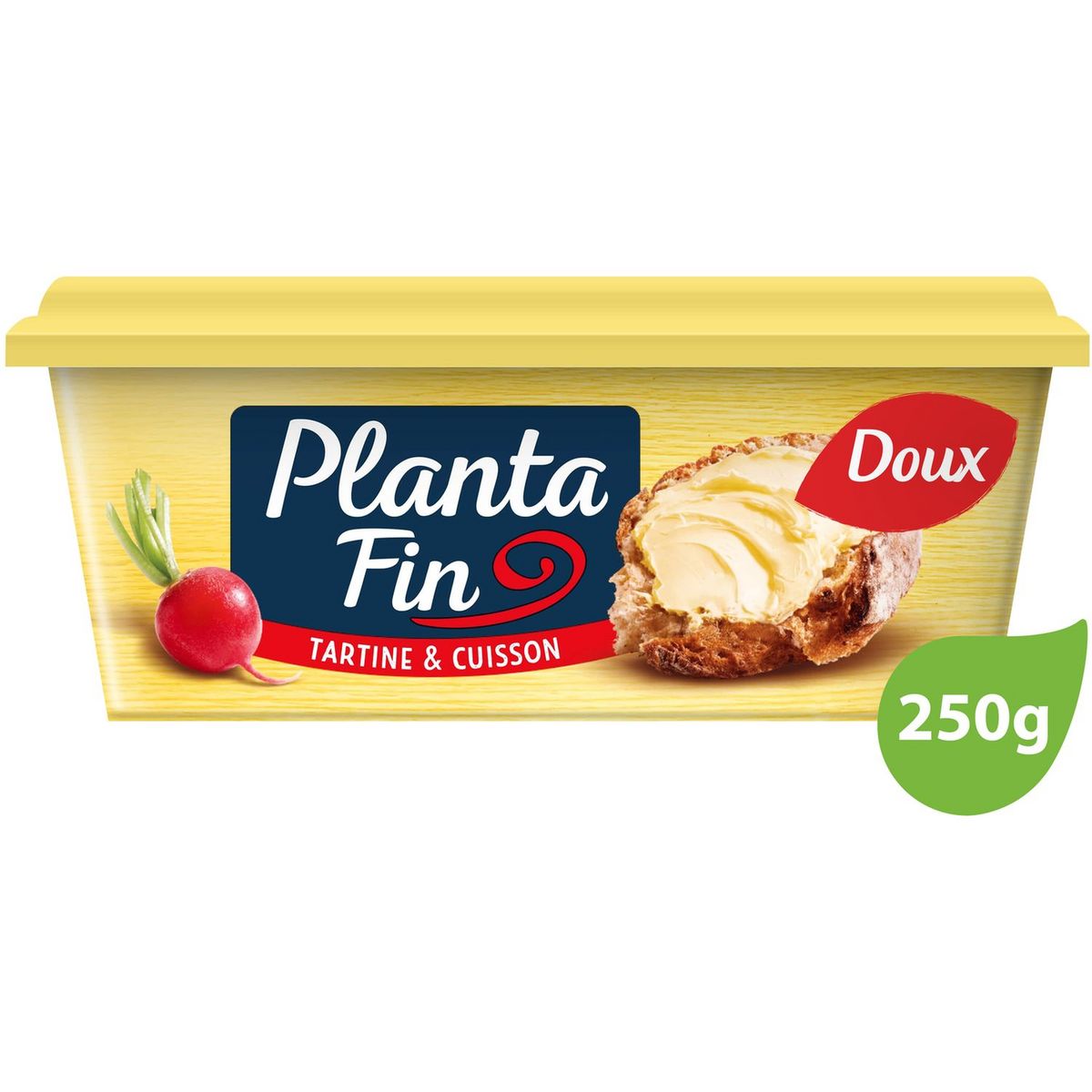 PLANTA FIN Margarine doux pour tartine et cuisson 250g