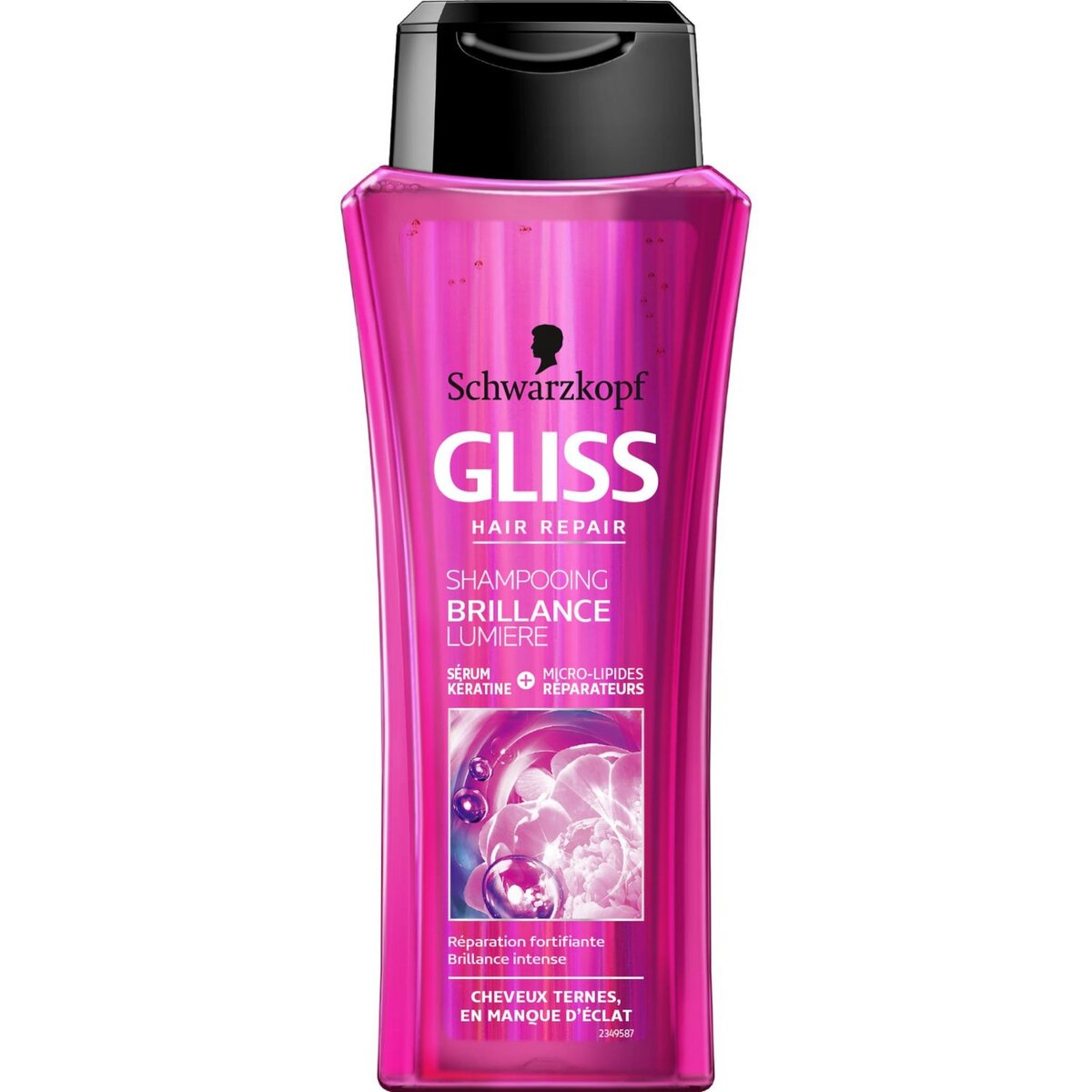 GLISS Shampooing brillance lumière cheveux ternes, en manque d'éclat 250ml