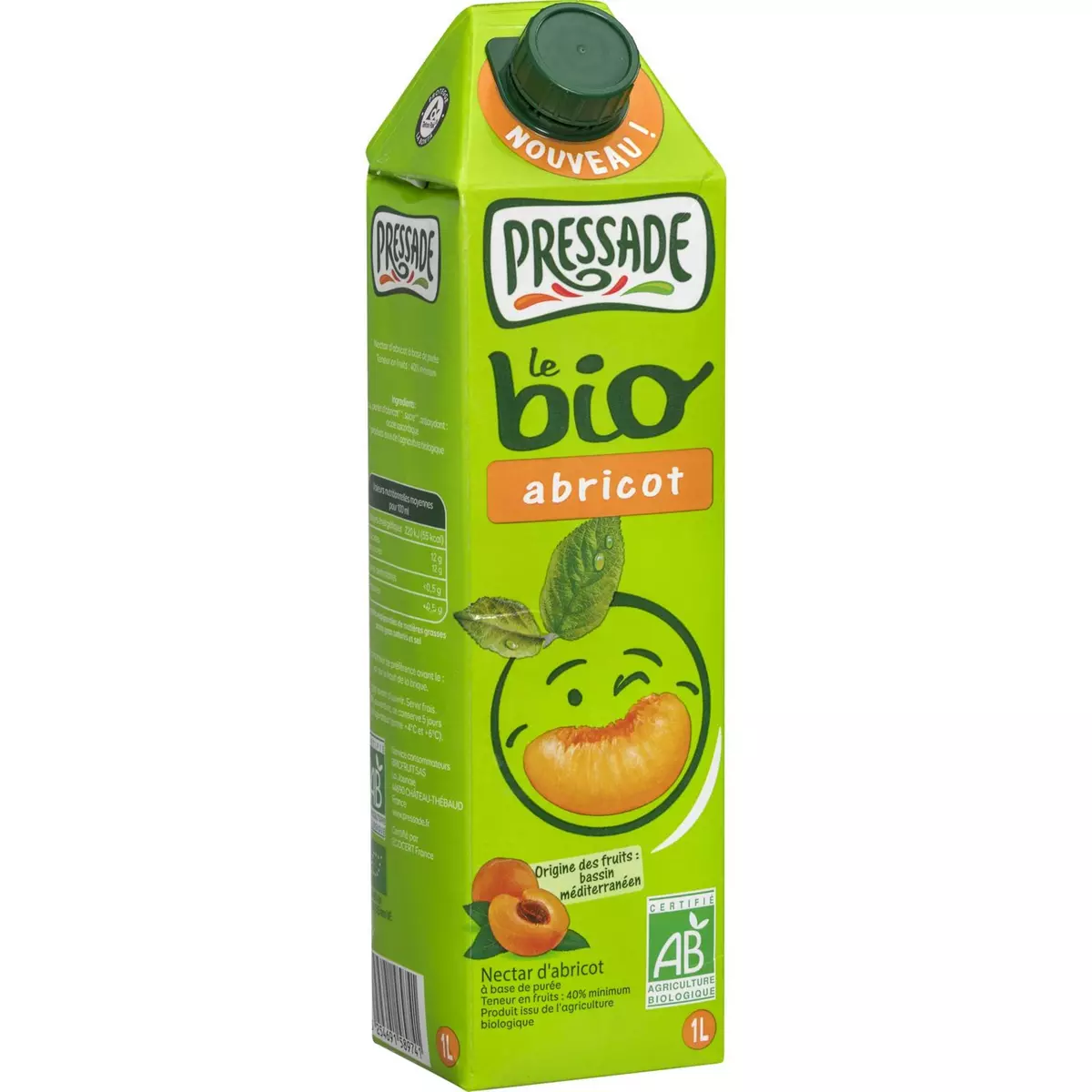 PRESSADE Pressade nectar d'abricot bio 1l