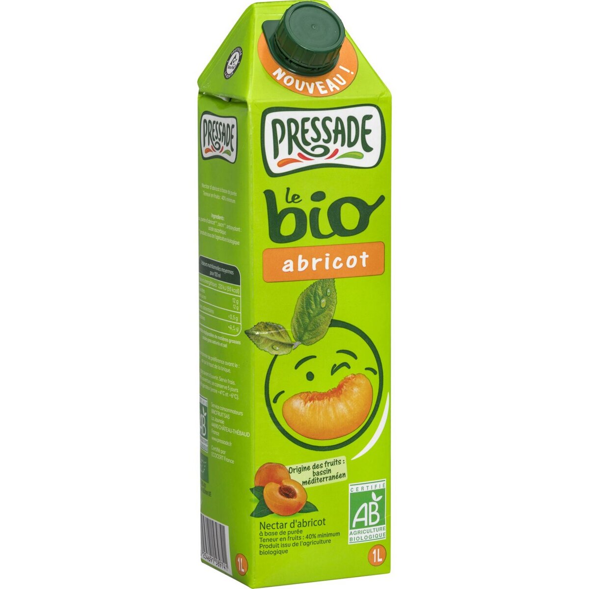 PRESSADE Pressade nectar d'abricot bio 1l