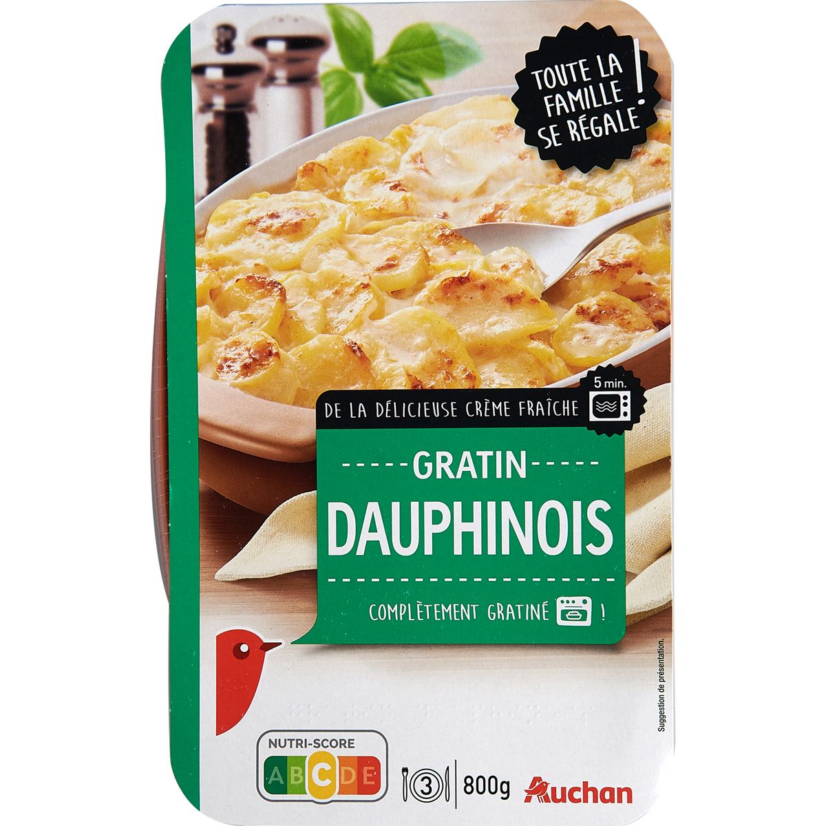 AUCHAN Gratin dauphinois 1kg