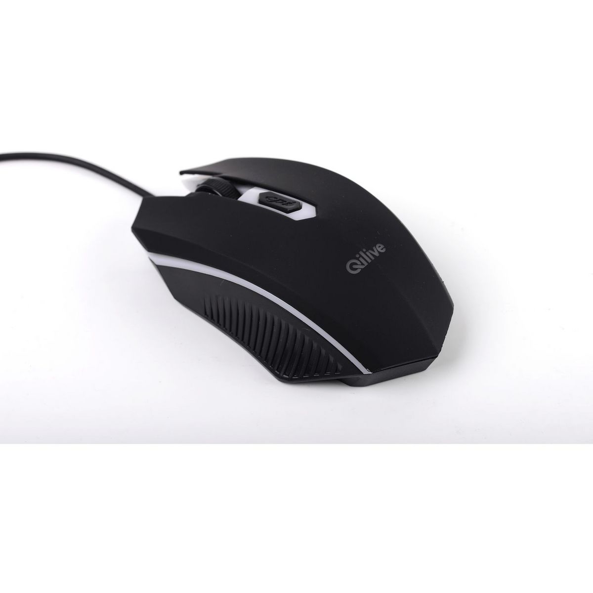 QILIVE Bundle Gaming 4 en 1 avec Clavier, Souris, Tapis de souris et Casque Noir