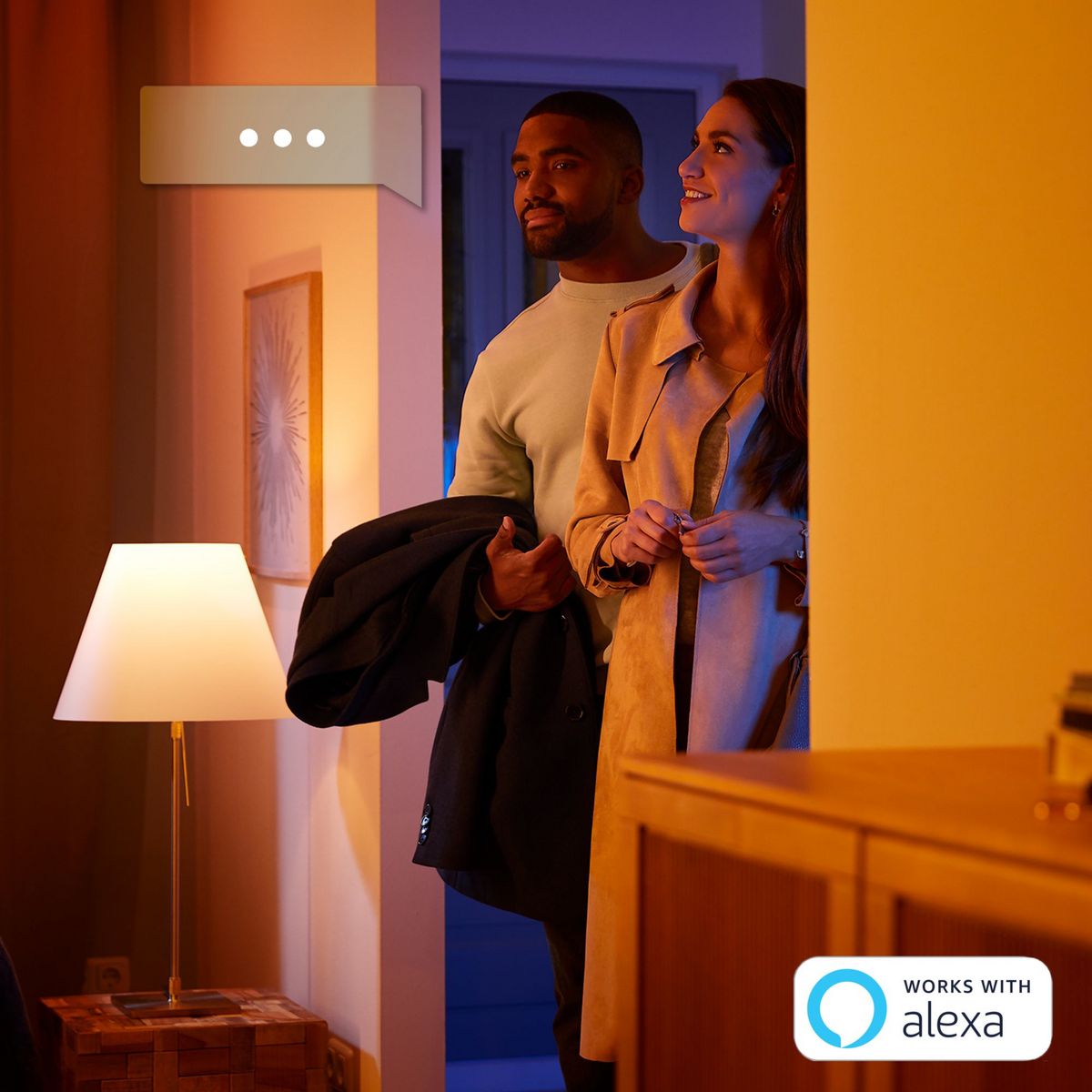 PHILIPS Lampe portable à poser Hue Go Bluetooth Blanc