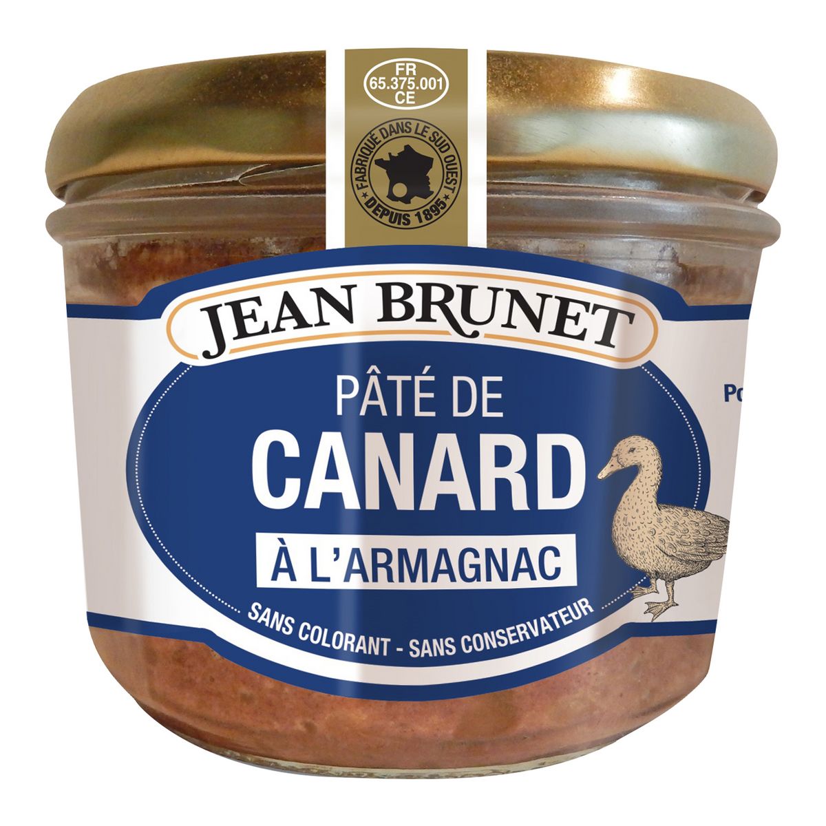 JEAN BRUNET Terrine de canard à l'Armagnac 180g
