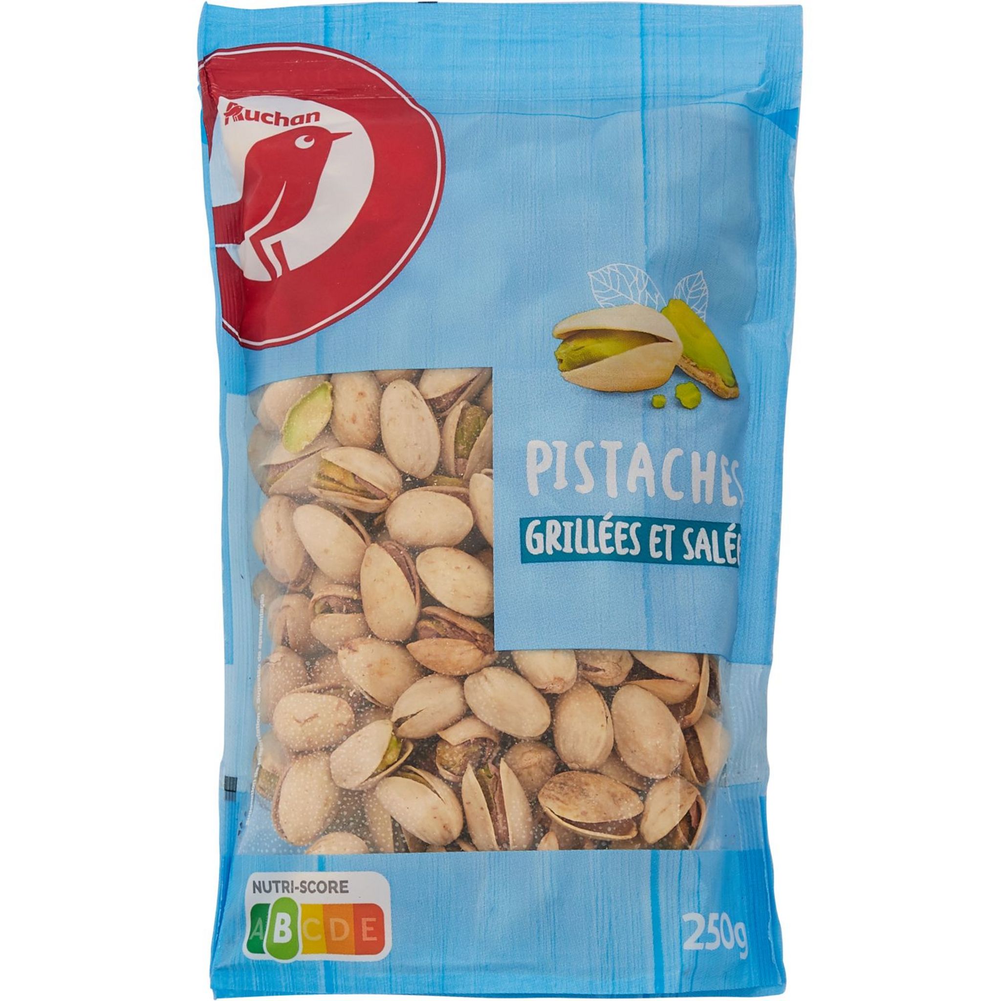 AUCHAN Pistaches grillées et salées 250g