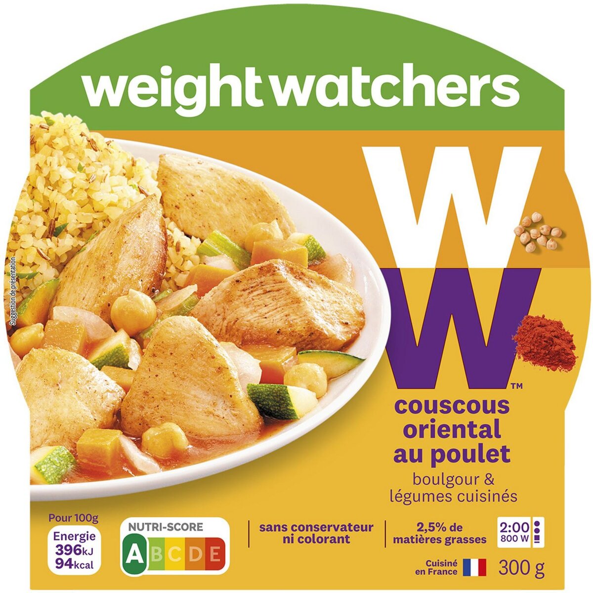 WEIGHT WATCHERS Weight Watchers couscous poulet légumes boulghour 300g
