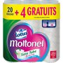 LOTUS Moltonel Papier toilette sans tubes 20 rouleaux +4 offert