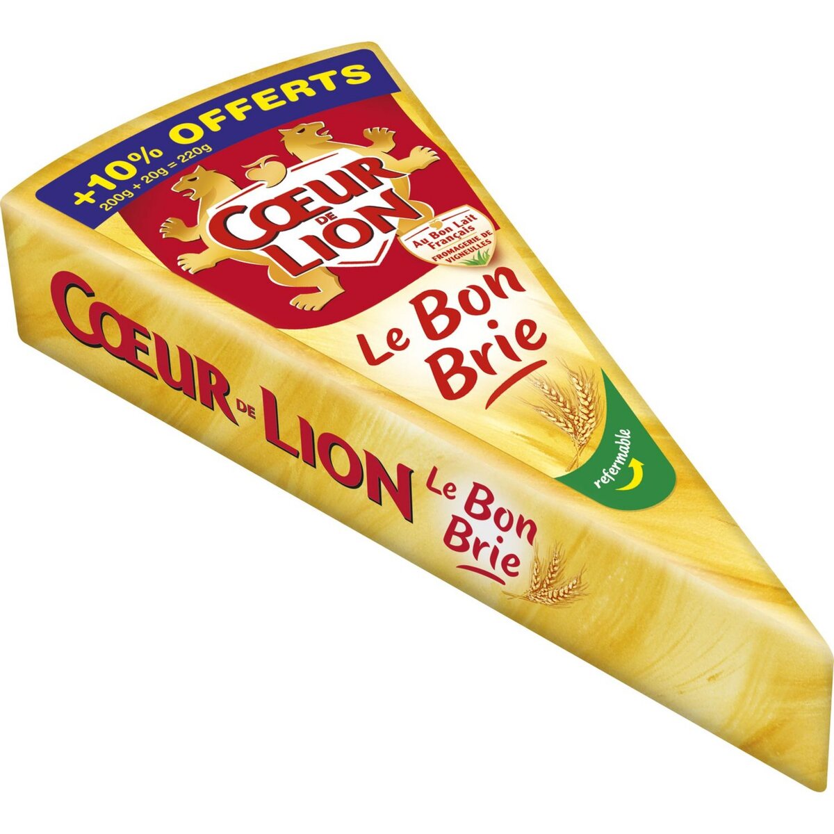 COEUR DE LION Coeur de Lion Brie fromage au lait pasteurisé 220g