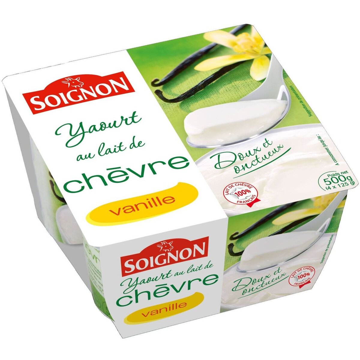 SOIGNON Soignon yt 0% chevre vanil x4