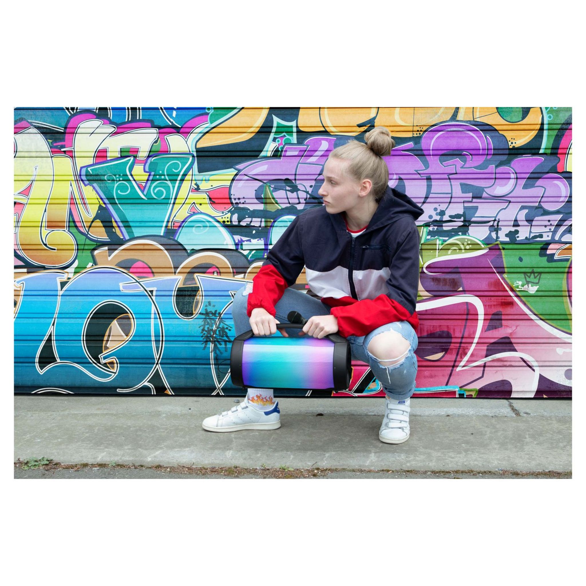 Voir la diapositive 2 : BIGBEN Enceinte portable Bluetooth - Noir - Partybtlite