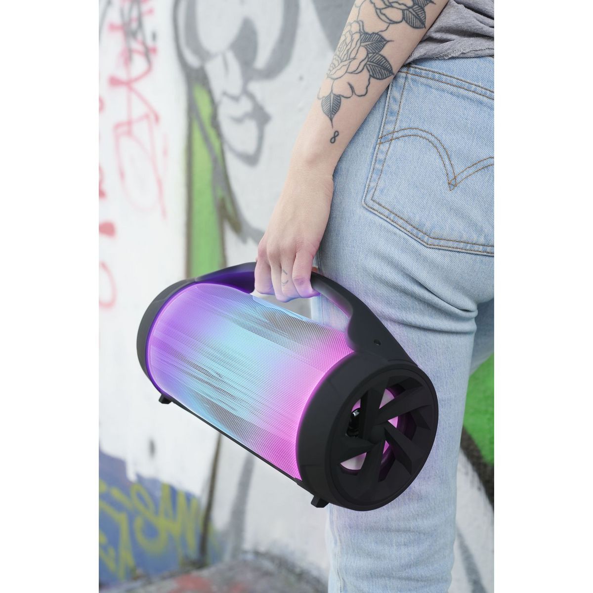 BIGBEN Enceinte portable Bluetooth - Noir - Partybtlite