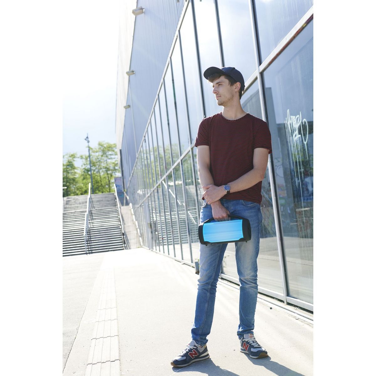 BIGBEN Enceinte portable Bluetooth - Noir - Partybtlite