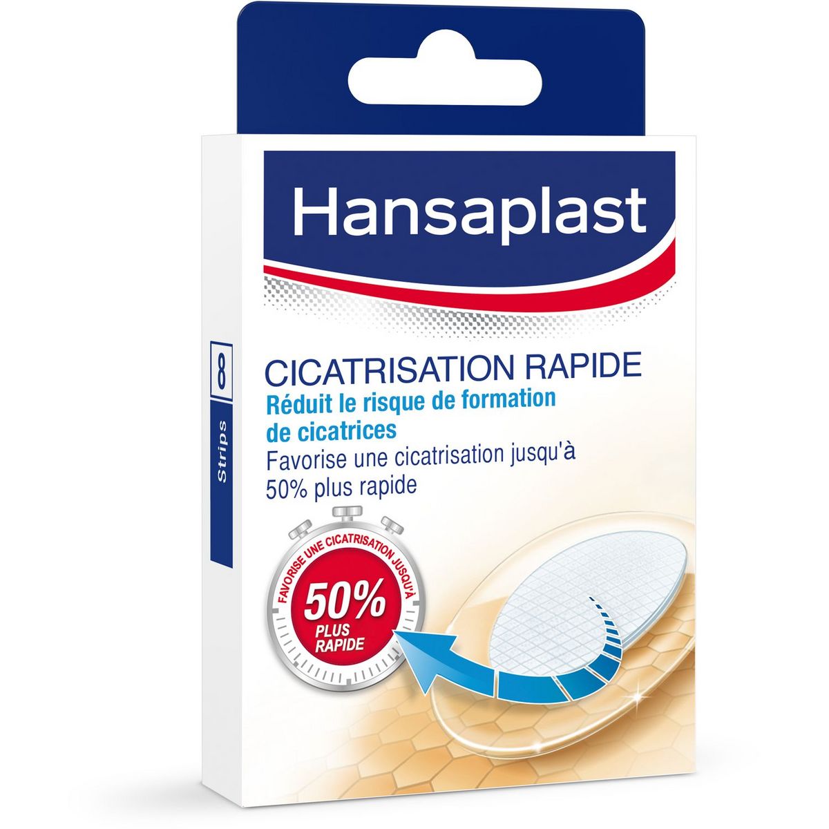 HANSAPLAST Hansaplast pansement cicatrisation rapide gel actif x8