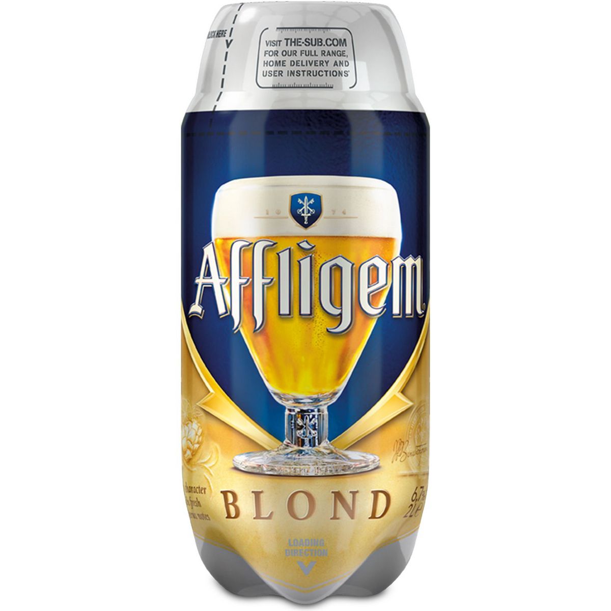 AFFLIGEM Affligem Bière blonde belge d'abbaye 6,7% fût torp 2l 2l