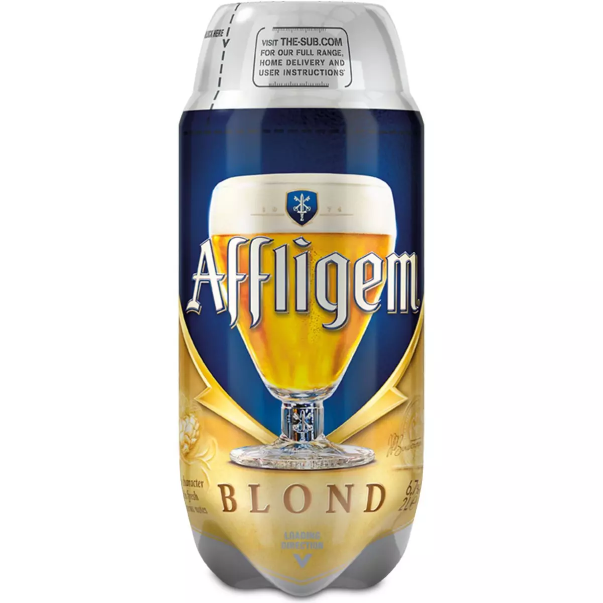 AFFLIGEM Affligem Bière blonde belge d'abbaye 6,7% fût torp 2l 2l
