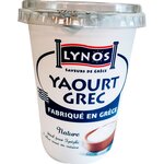 LYNOS Yaourt grec au lait de vache nature 500g