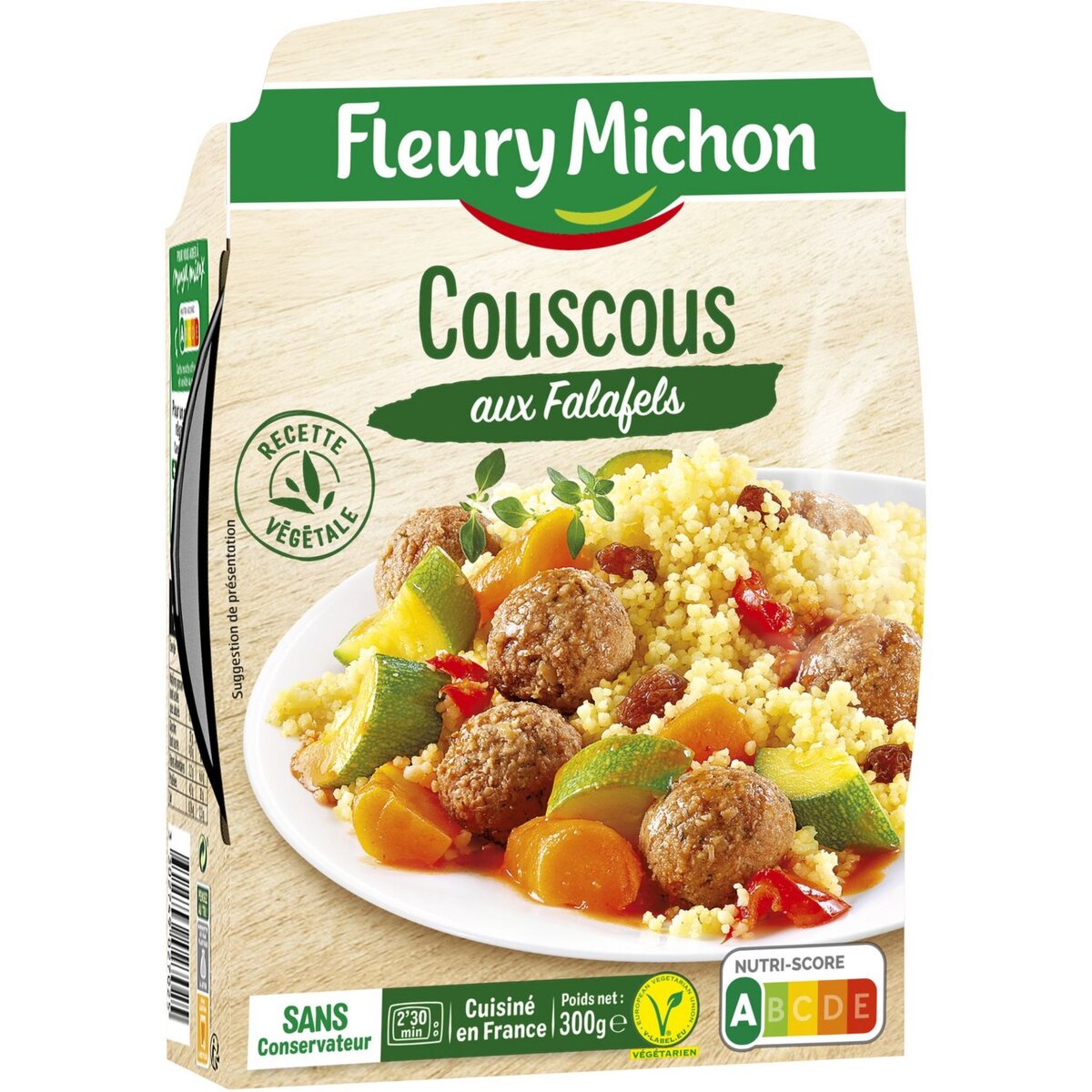 FLEURY MICHON Fleury Michon Couscous végétal aux falafels 300g 1 personne 300g