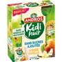 ANDROS Kidifruit gourdes pomme vanille sans sucres ajoutés ni résidu de pesticides 4x85g