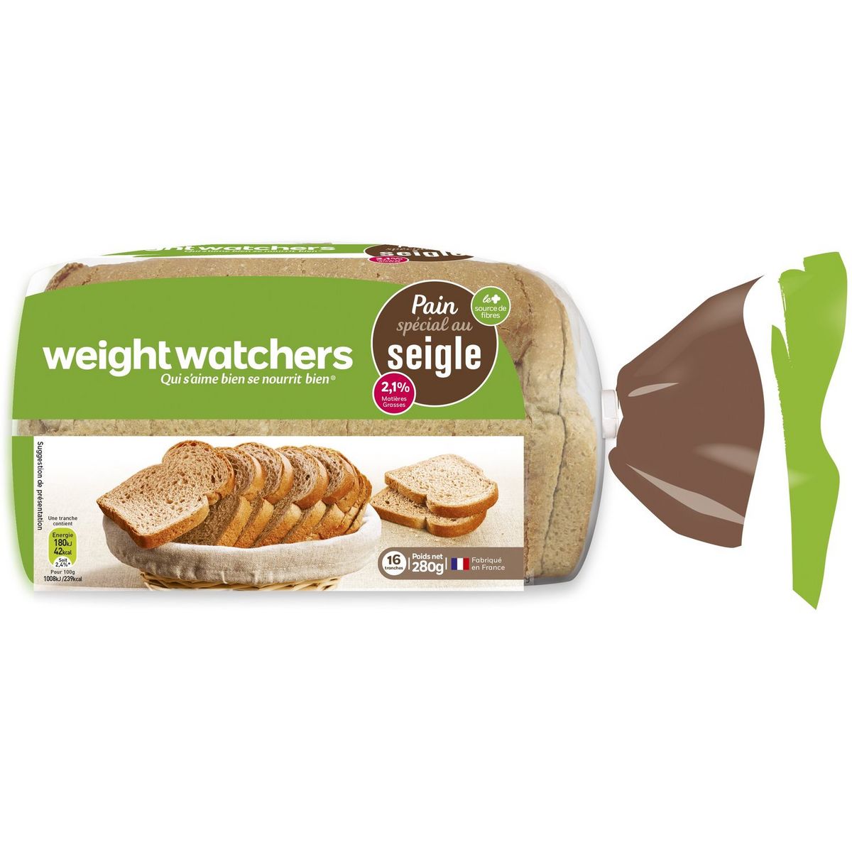 WEIGHT WATCHERS Weight Watchers pain de mie au seigle 280g