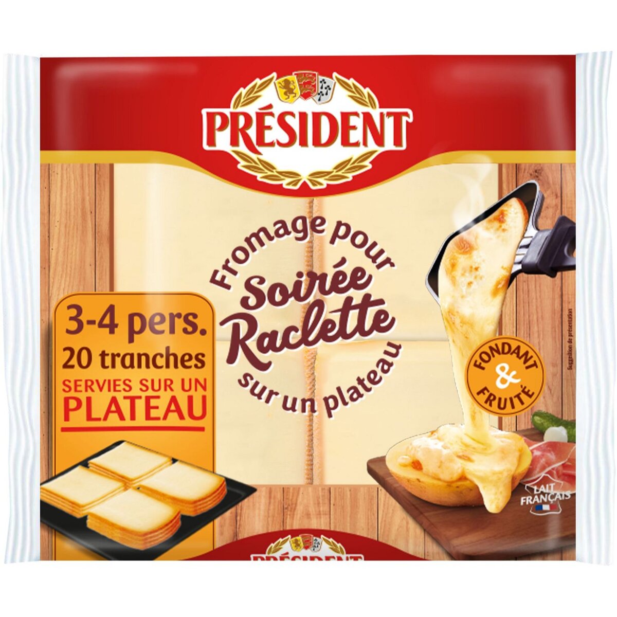 PRESIDENT PRESIDENT Fromage à raclette 440g 440g