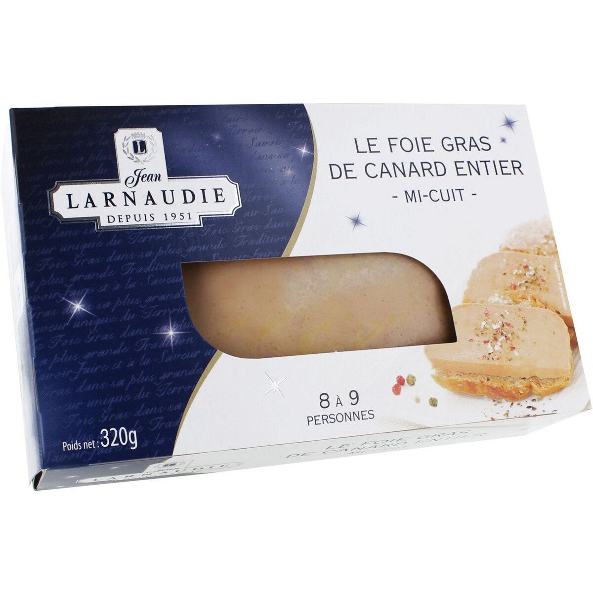 LARNAUDIE Foie gras de canard entier mi-cuit 320g