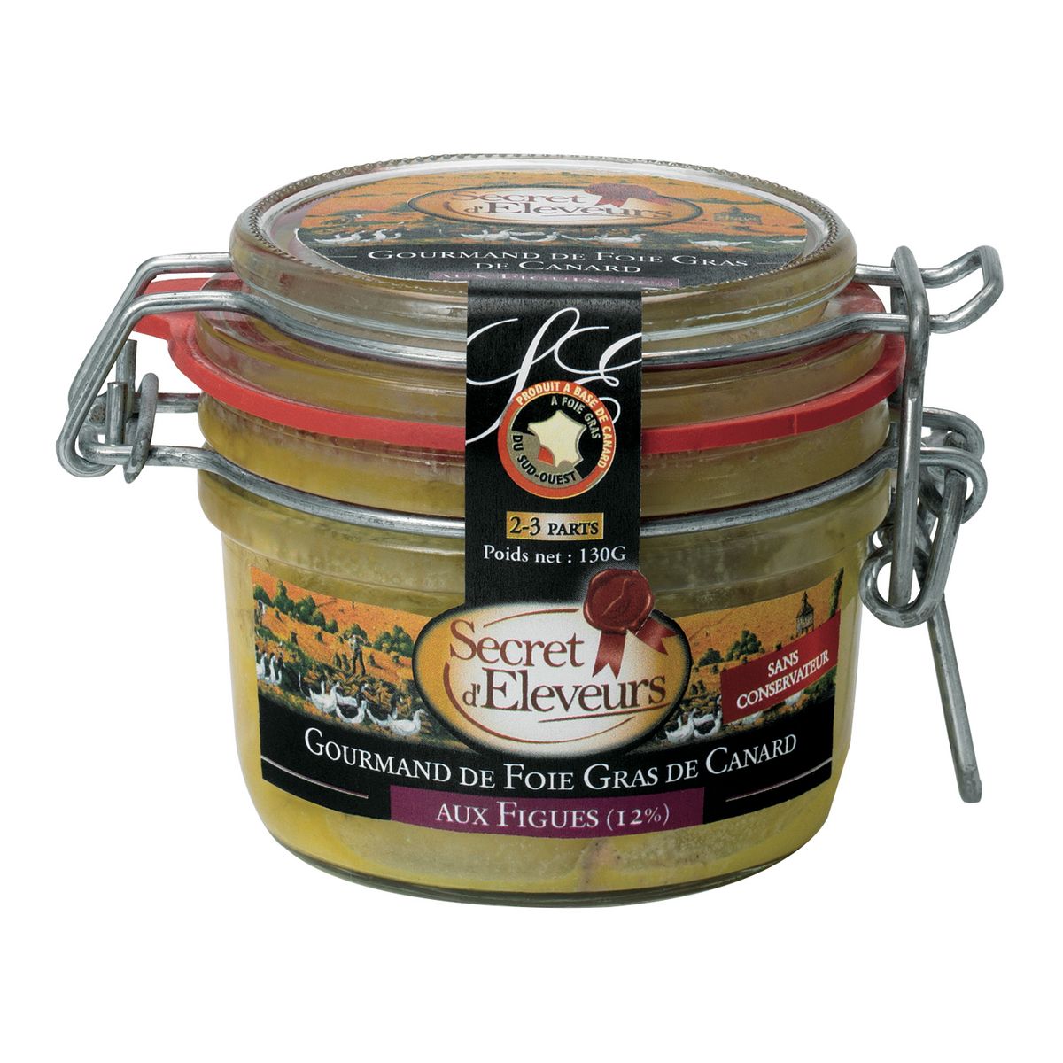 SECRET D'ELEVEURS Gourmand de foie gras de canard aux figues IGP 2-3 parts 130g