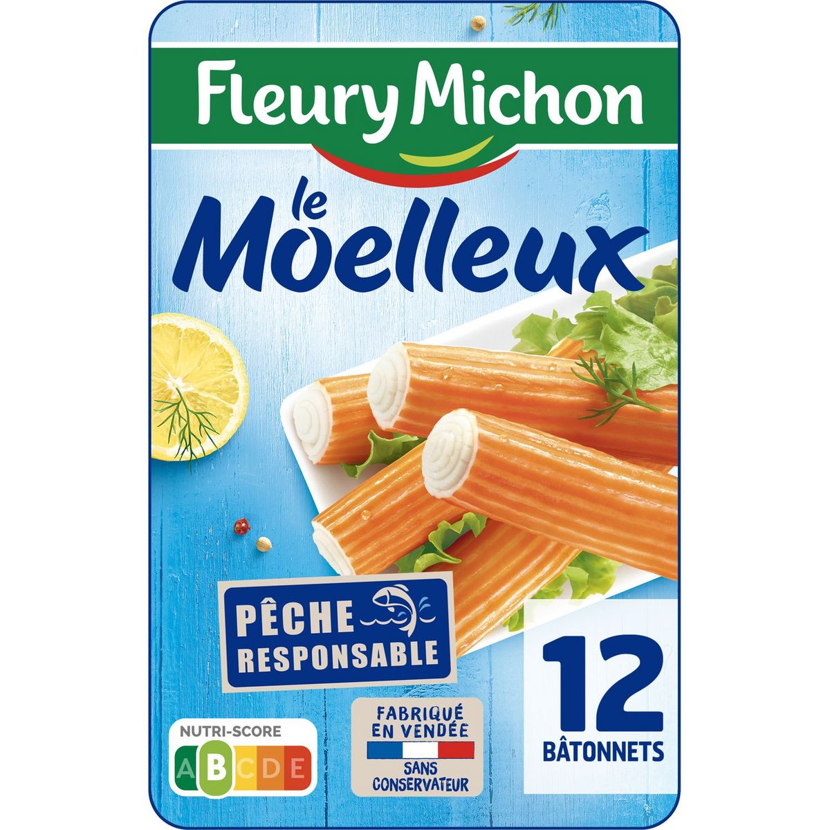 FLEURY MICHON Bâtonnets moelleux 12 pièces 200g
