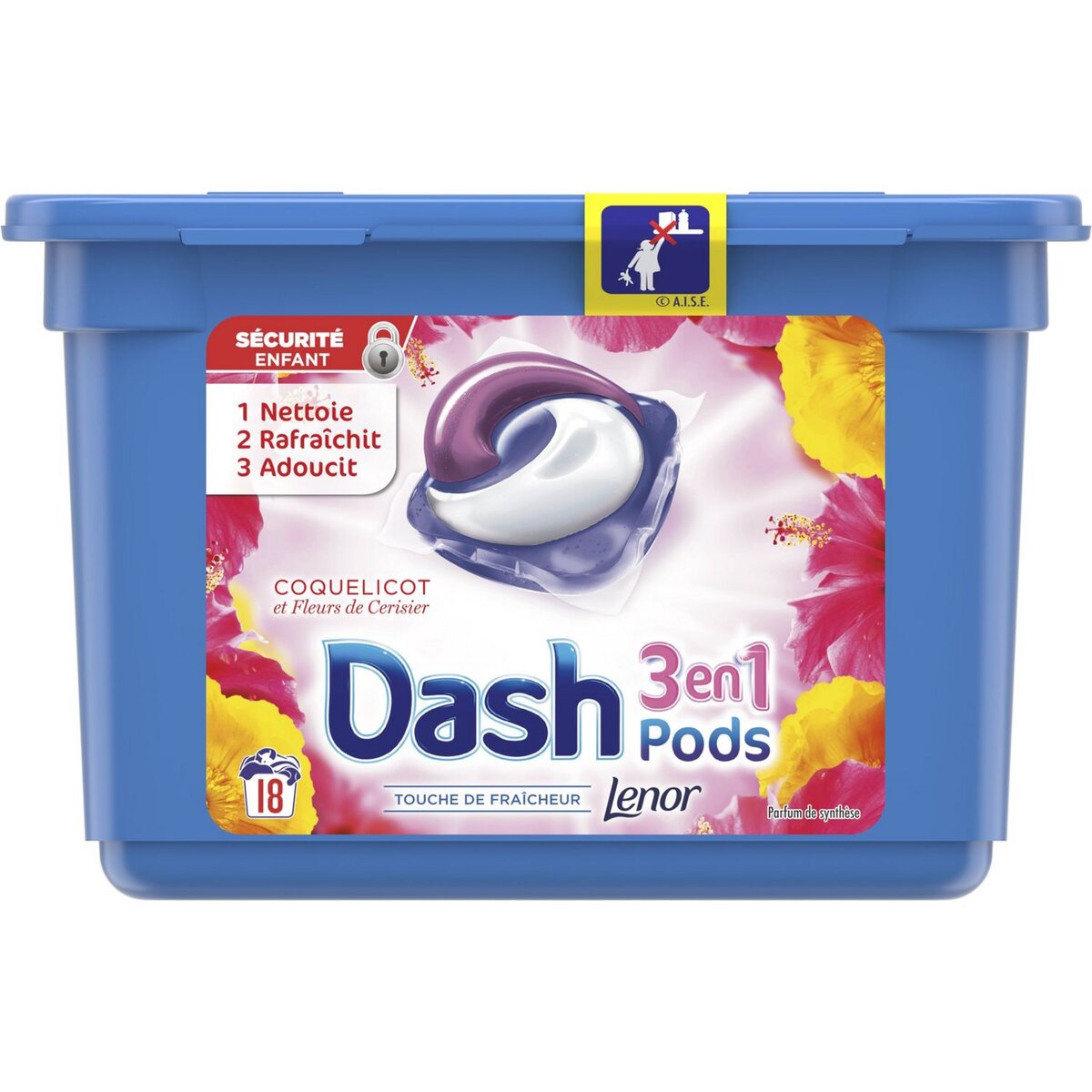 DASH Dash liquide perles coquelicot écodoses x18 -0,475l