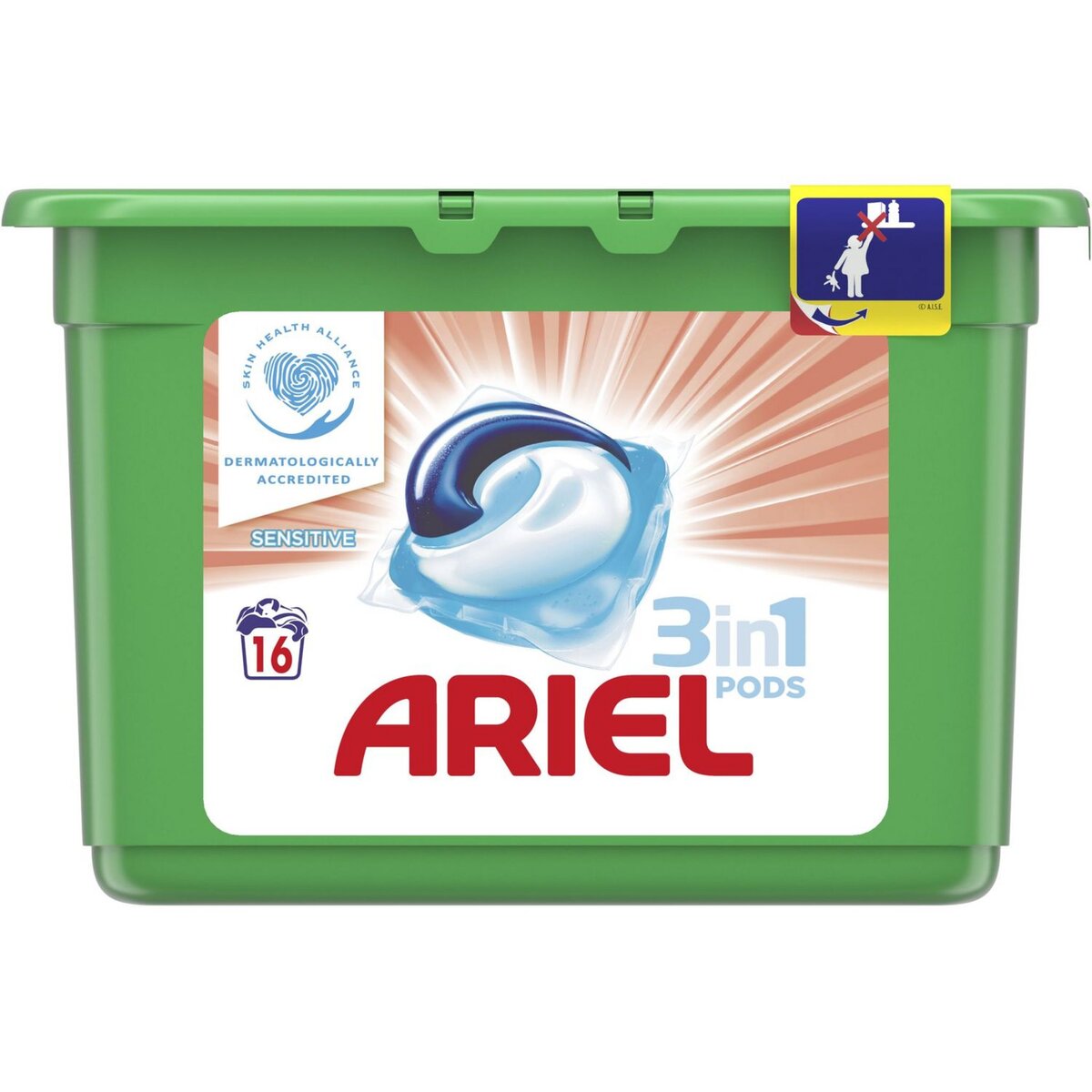 ARIEL Ariel pods lessive ecodoses sensitive x16 -0,425l