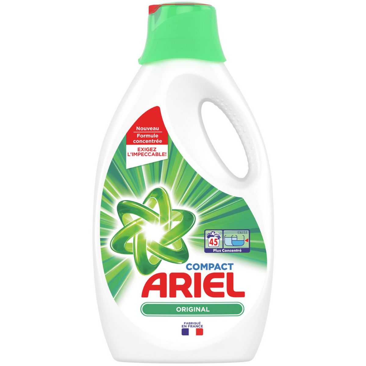 ARIEL Ariel Lessive liquide compact original 45 lavages 2,475l 45 lavages 2,475l