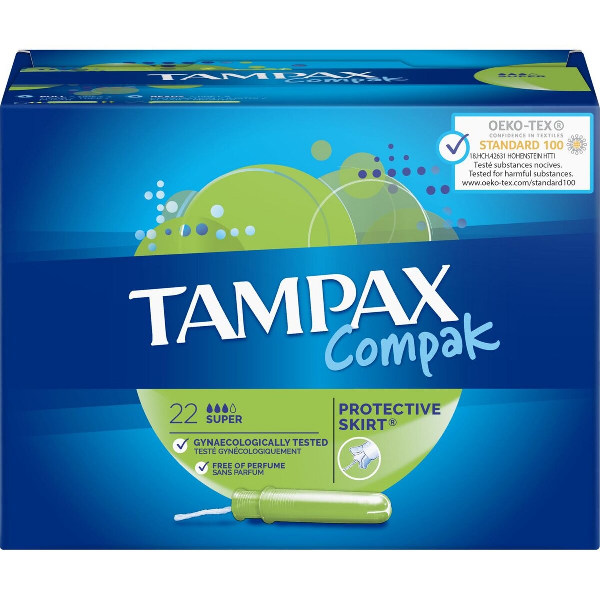 TAMPAX Compak tampons avec applicateur super 22 tampons