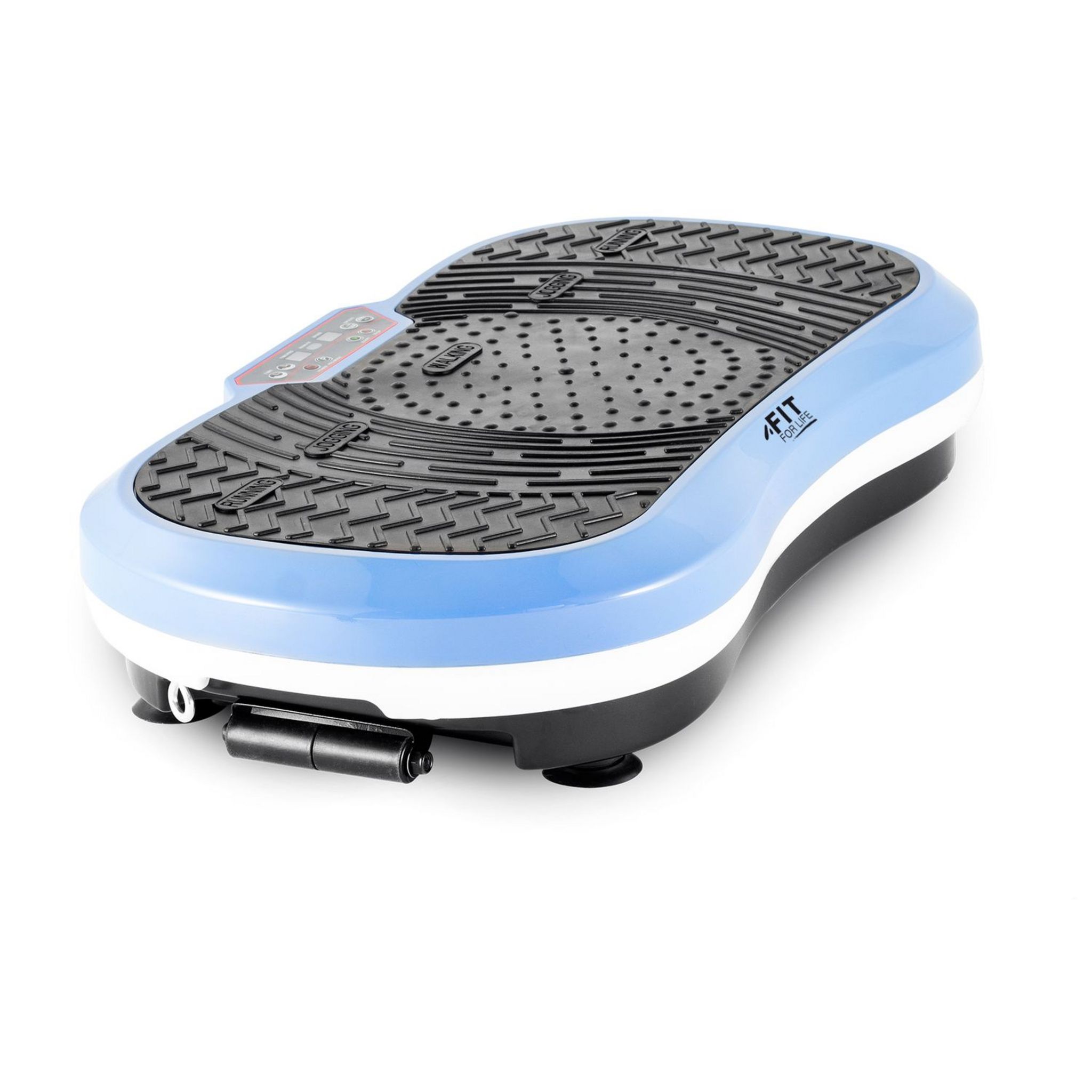 Voir la diapositive 2 : FIT FOR LIFE Machine de vibration de remise en forme Fit-Vibro Plate Noir et bleu