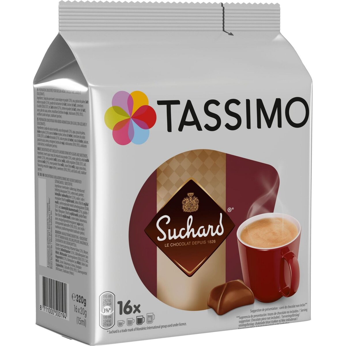 Tassimo Suchard Chocolat x16 (lot de 3 soit 48 capsules) 