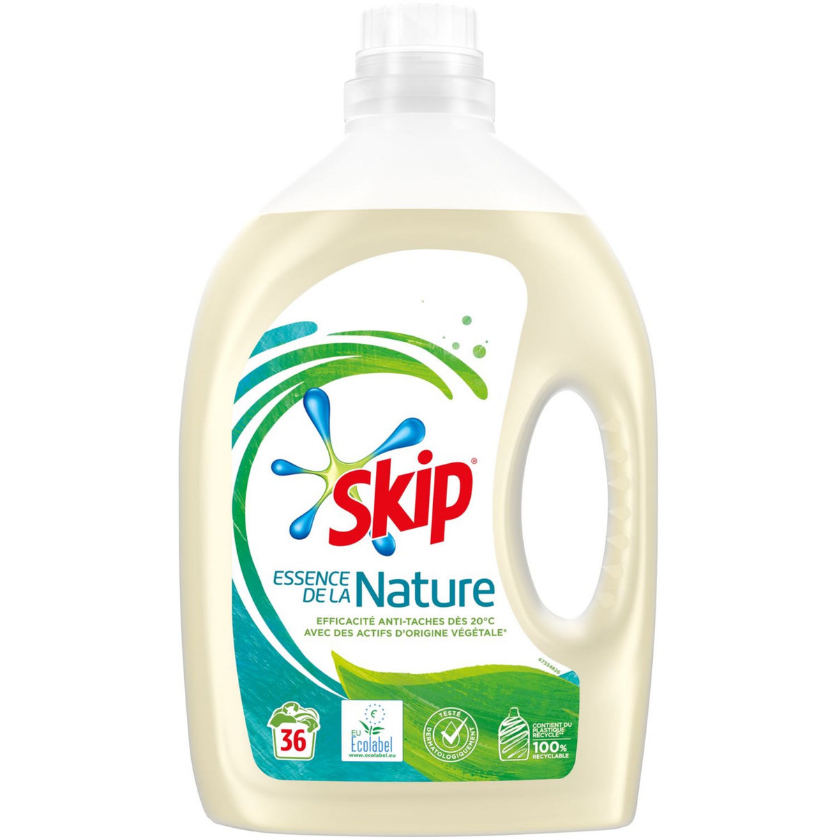 SKIP Lessive liquide écologique anti-tâches 36 lavages 1,98l pas cher ...