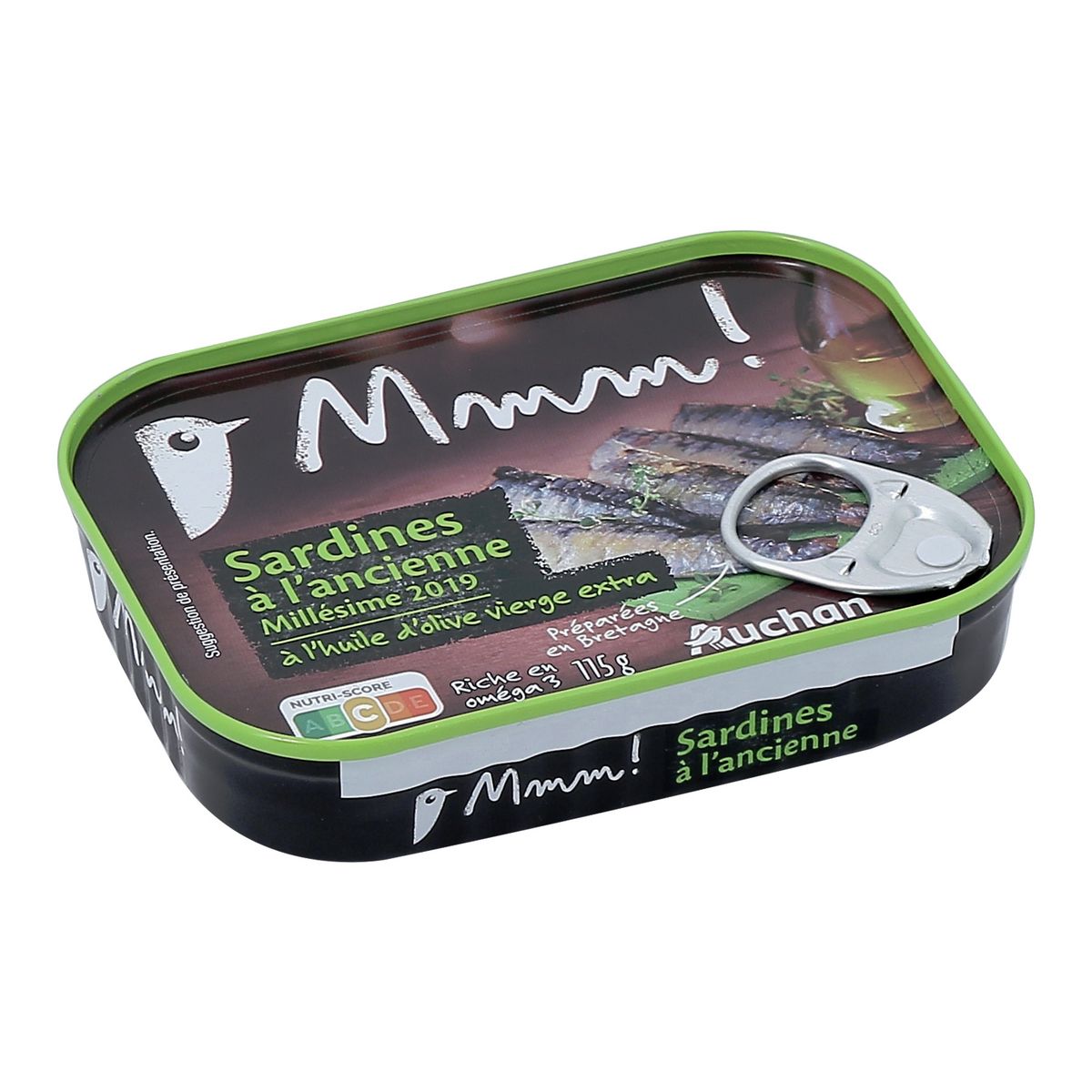 AUCHAN MMM! Sardines entières millésimées 115g
