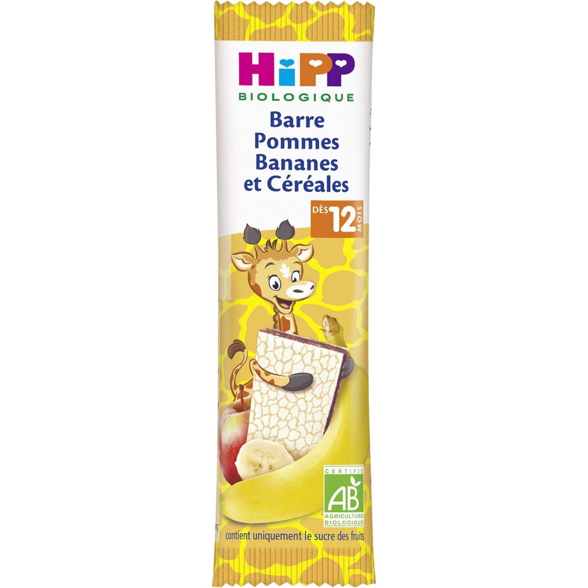 HIPP Hipp bio barre céréales pomme banane sachet 25g dès 12mois