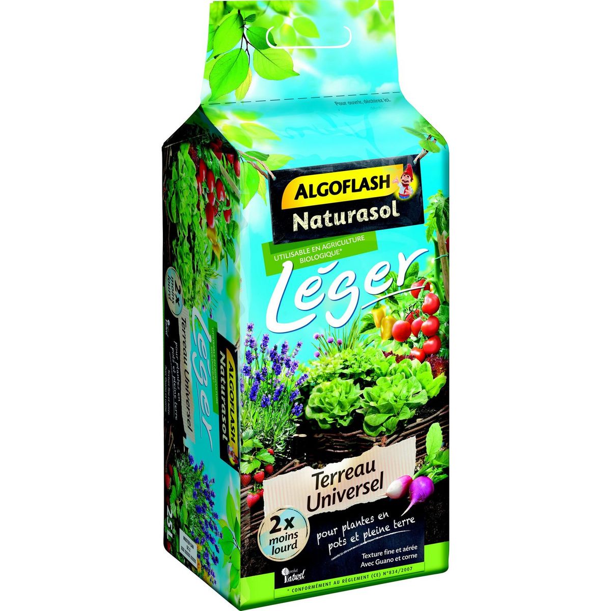 ALGOFLASH Algoflash terreau léger balcons 25l 25l