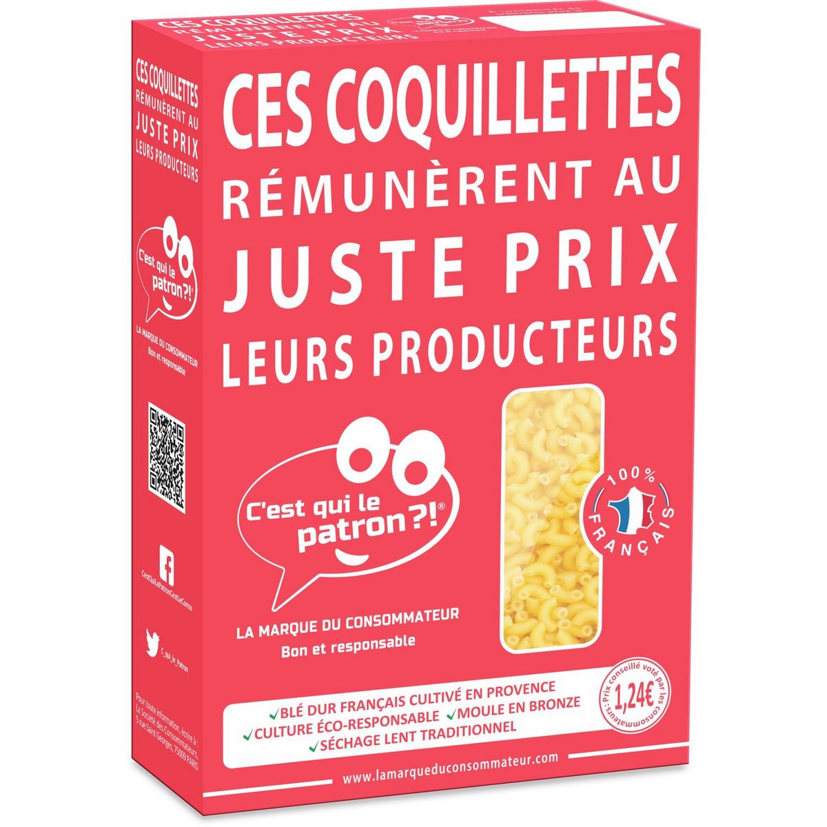 C'EST QUI LE PATRON ?! Coqillettes 100% français 500g