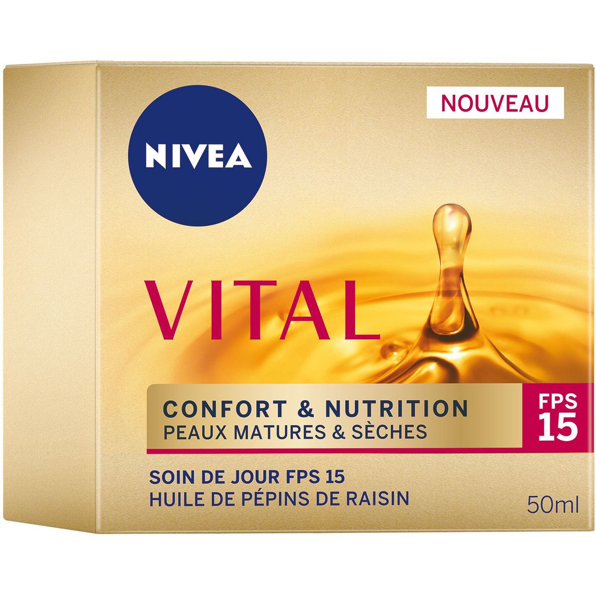 NIVEA Vital soin de jour confort et nutrition peaux matures et sèches 50ml