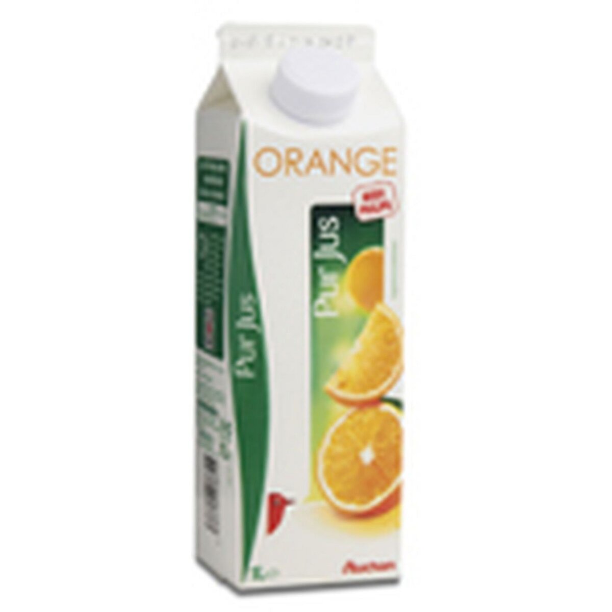 AUCHAN Auchan Pur jus d'orange brique 1l