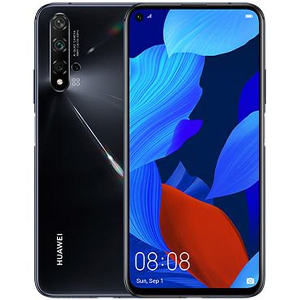 HUAWEI Smartphone Nova 5T 128 Go 6.26 pouces Noir 4G+ Double NanoSim