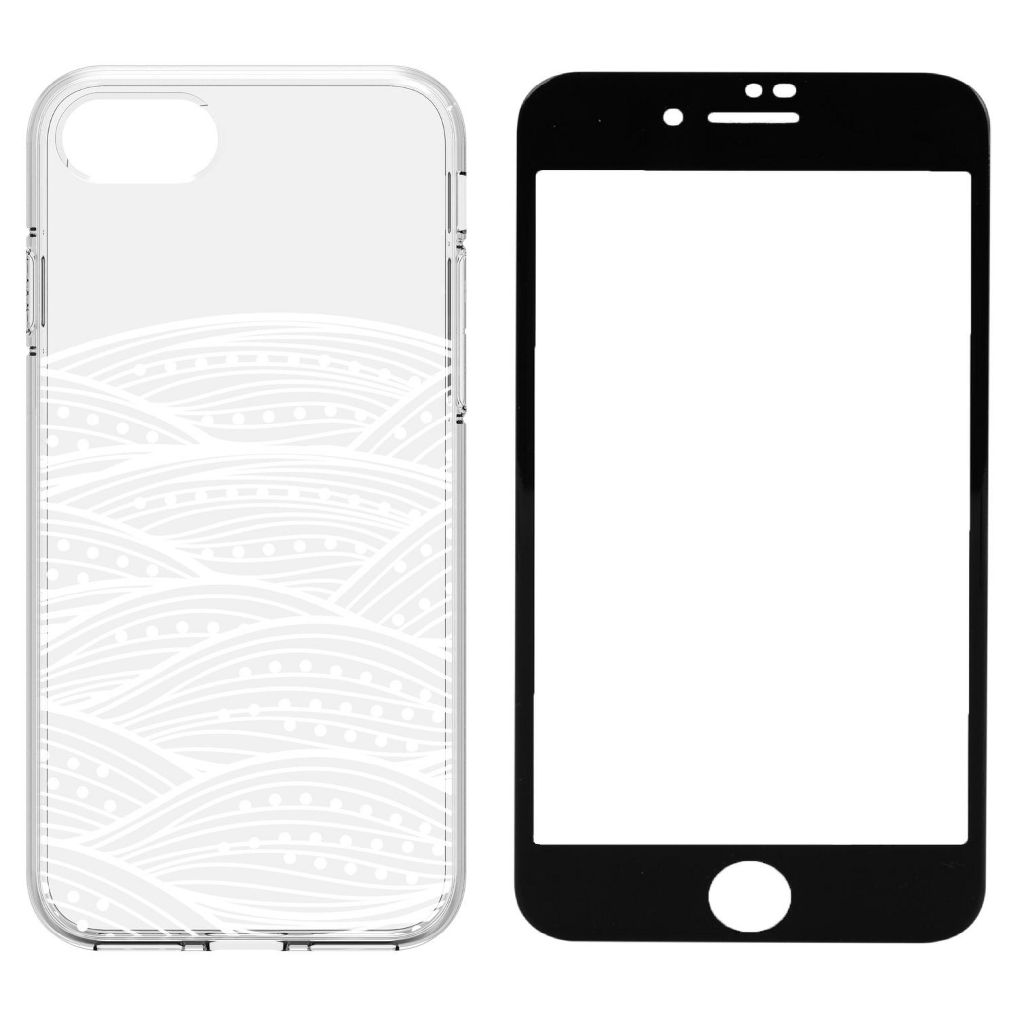 QILIVE Lot coque + protection d'écran pour iPhone 7/8 Transparent pas — free download