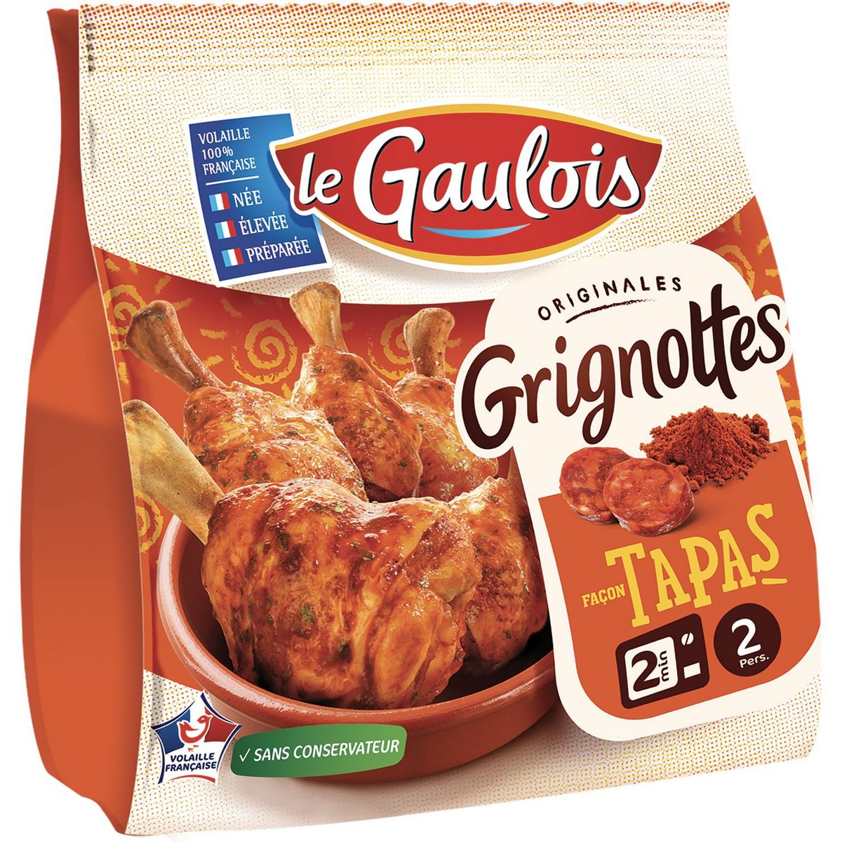LE GAULOIS Grignottes de poulet façon tapas 2 personnes 250g