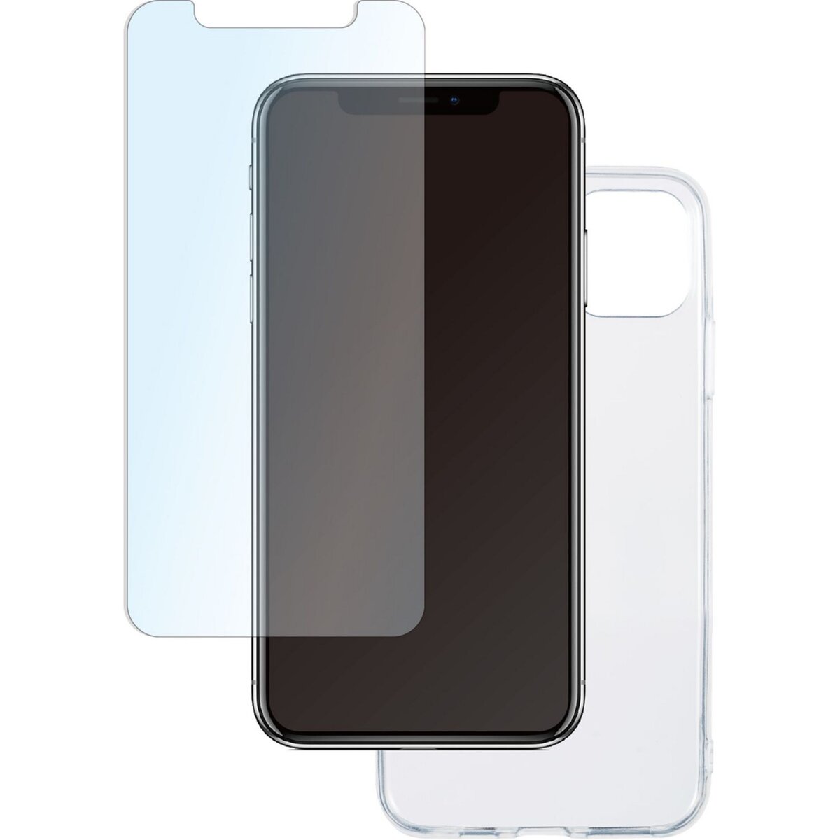 QILIVE Lot coque + protection d'écran pour iPhone 11 PRO MAX