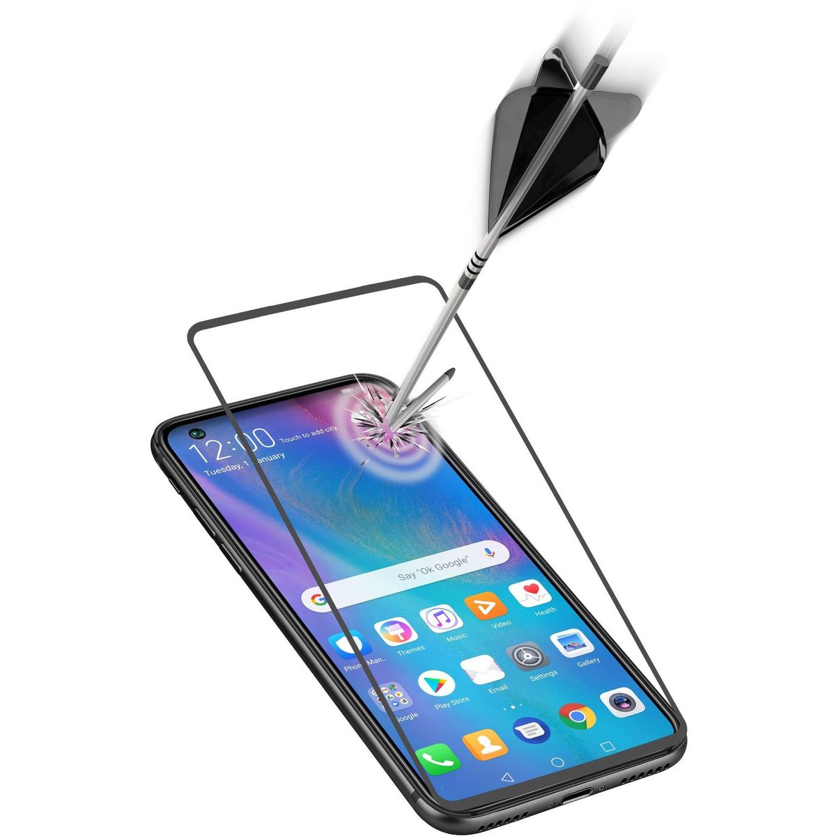 CELLULARLINE Ecran de protection en Verre Trempé pour Huawei P30 Lite