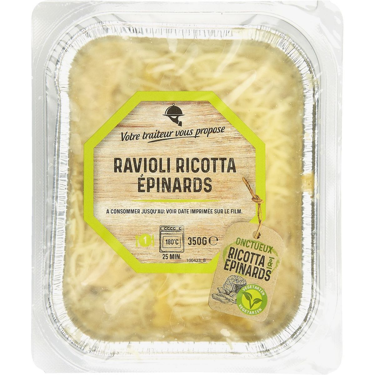 ravioli à la ricotta et épinards 350g