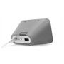Voir la diapositive 3 : LENOVO Réveil Assistant vocal Smart Clock - Textile gris soft Touch