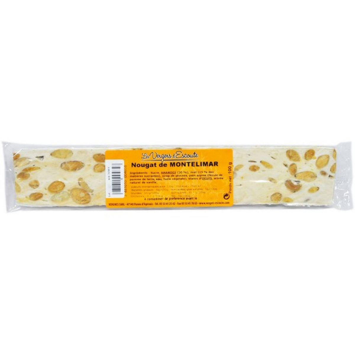 HOLYFRUITS Barre de nougat 100g
