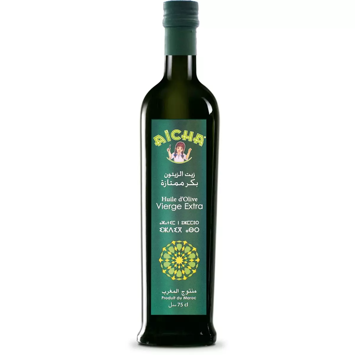 AICHA Huile d'olive vierge extra 75cl