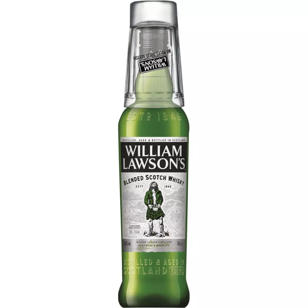 WILLIAM LAWSON William Lawson whisky 40° -70cl +verre on pack